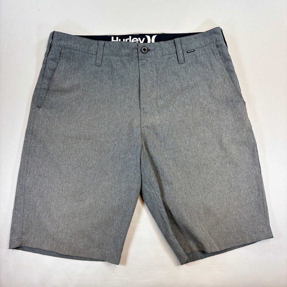 Hurley Phantom Shorts Mens 32 Grey Heather Hybrid Boardshorts Golf Surf Casual